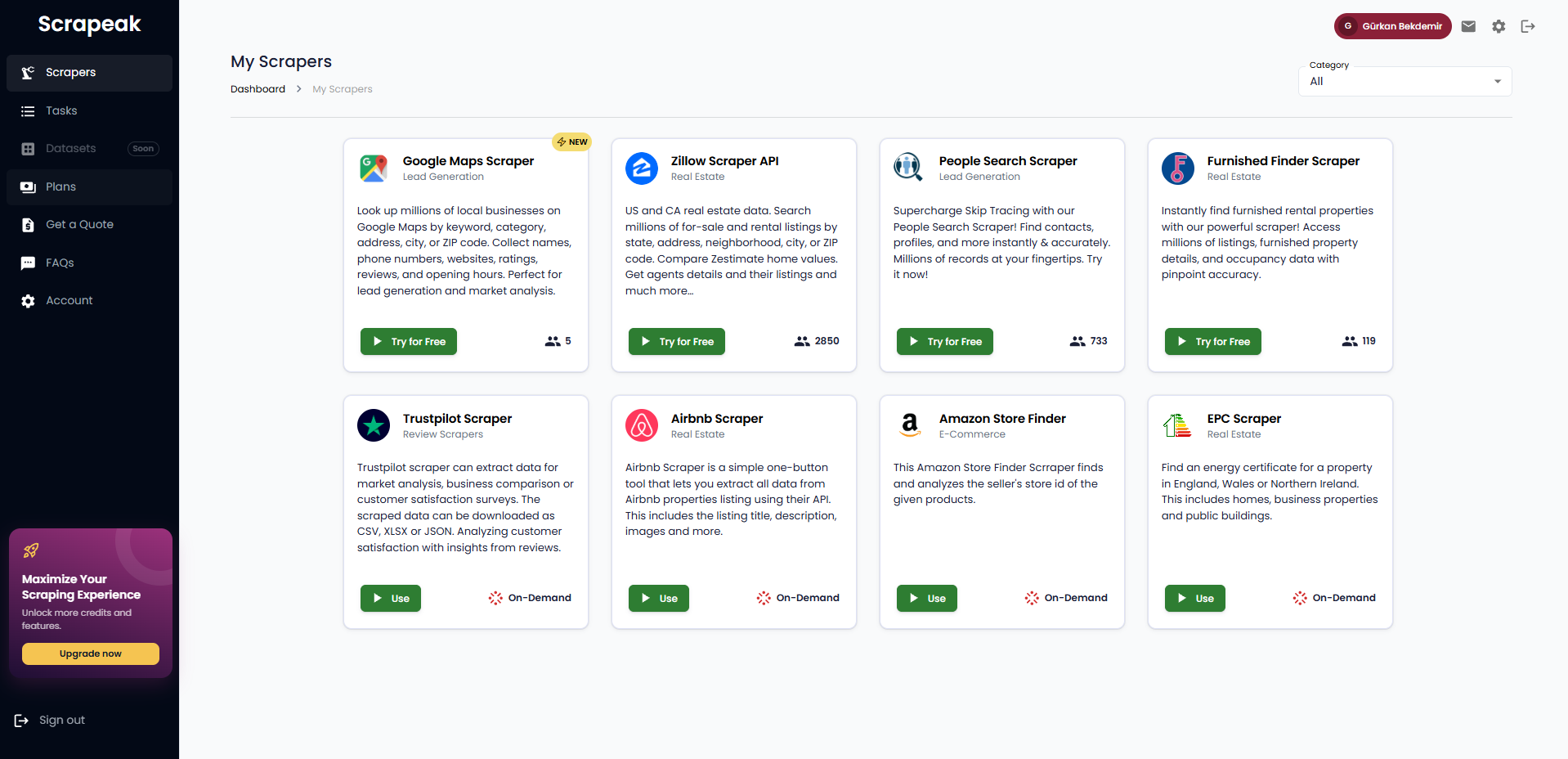We Build, Integrate and Manage Web Scrapers & Crawlers